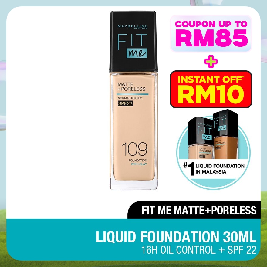 MAYBELLINE Fit Me Matt & Poreless Liquid Foundation 30ml