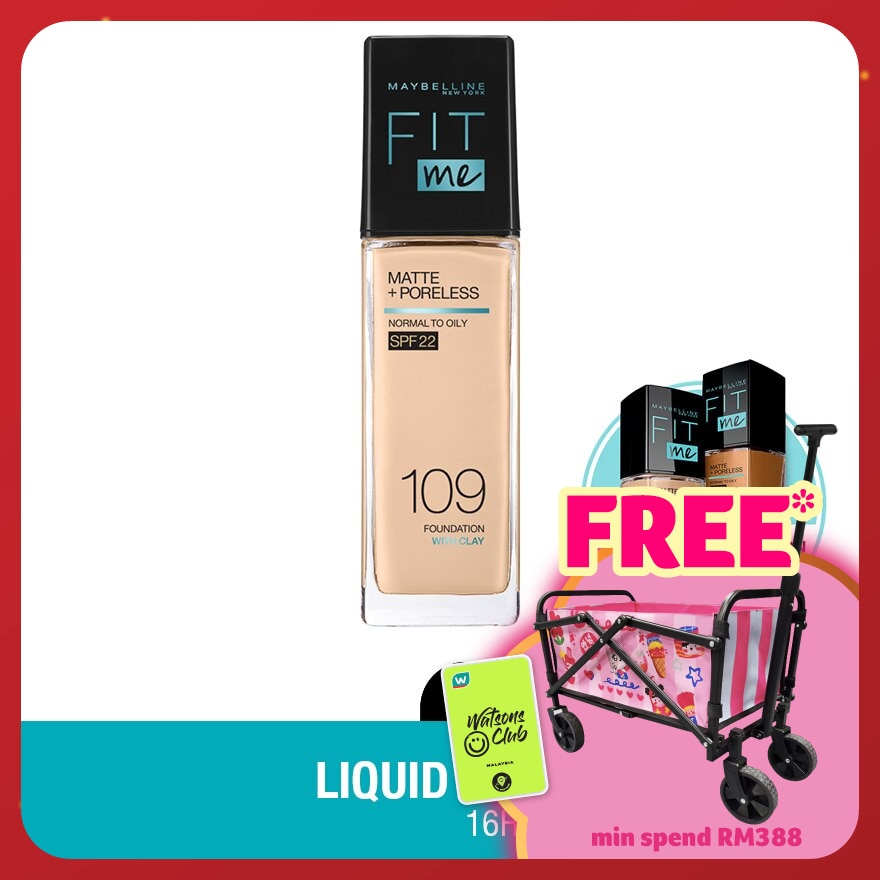MAYBELLINE Fit Me Matt & Poreless Liquid Foundation 30ml