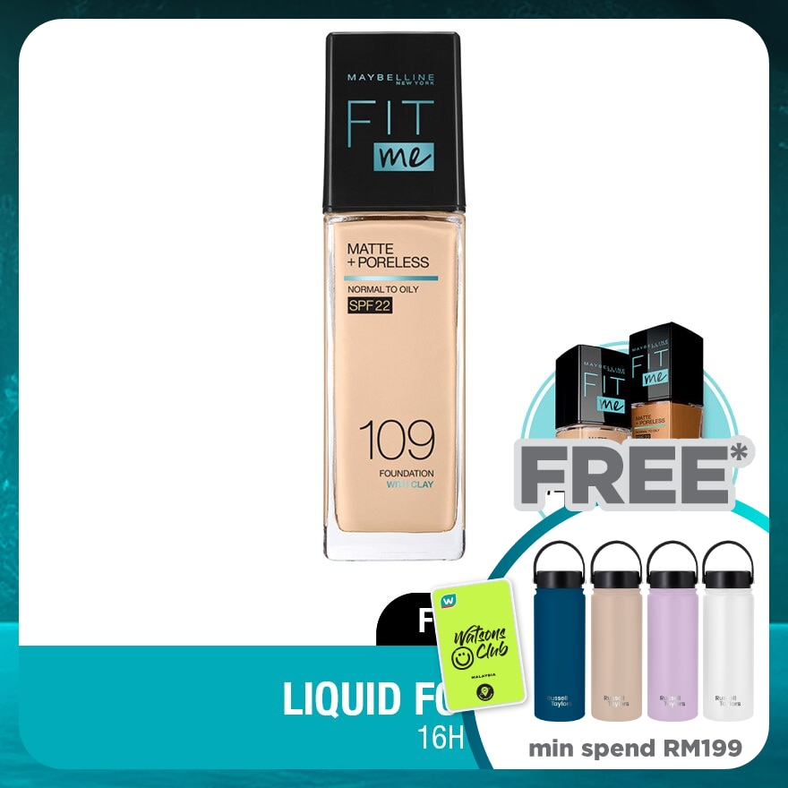 MAYBELLINE Fit Me Matt & Poreless Liquid Foundation 30ml