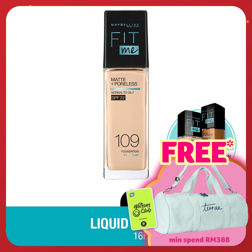 MAYBELLINE Fit Me Matt & Poreless Liquid Foundation 30ml