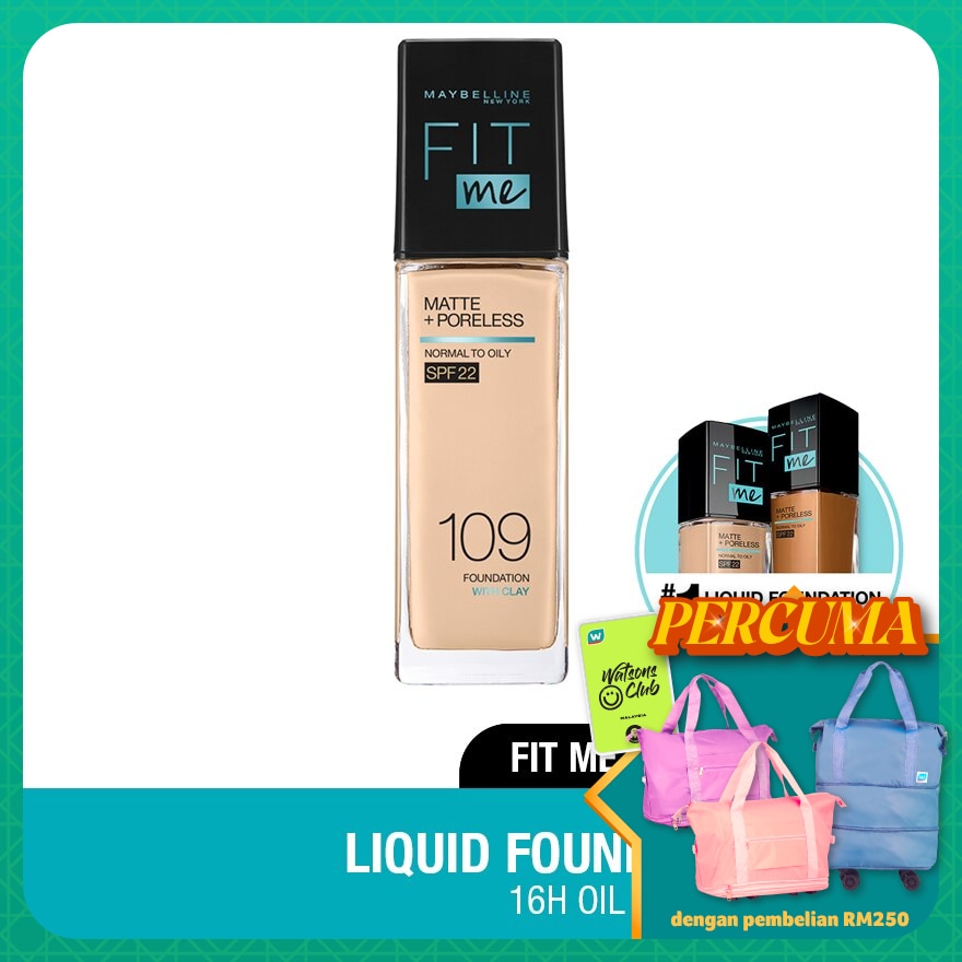 MAYBELLINE Fit Me Matt & Poreless Liquid Foundation 30ml