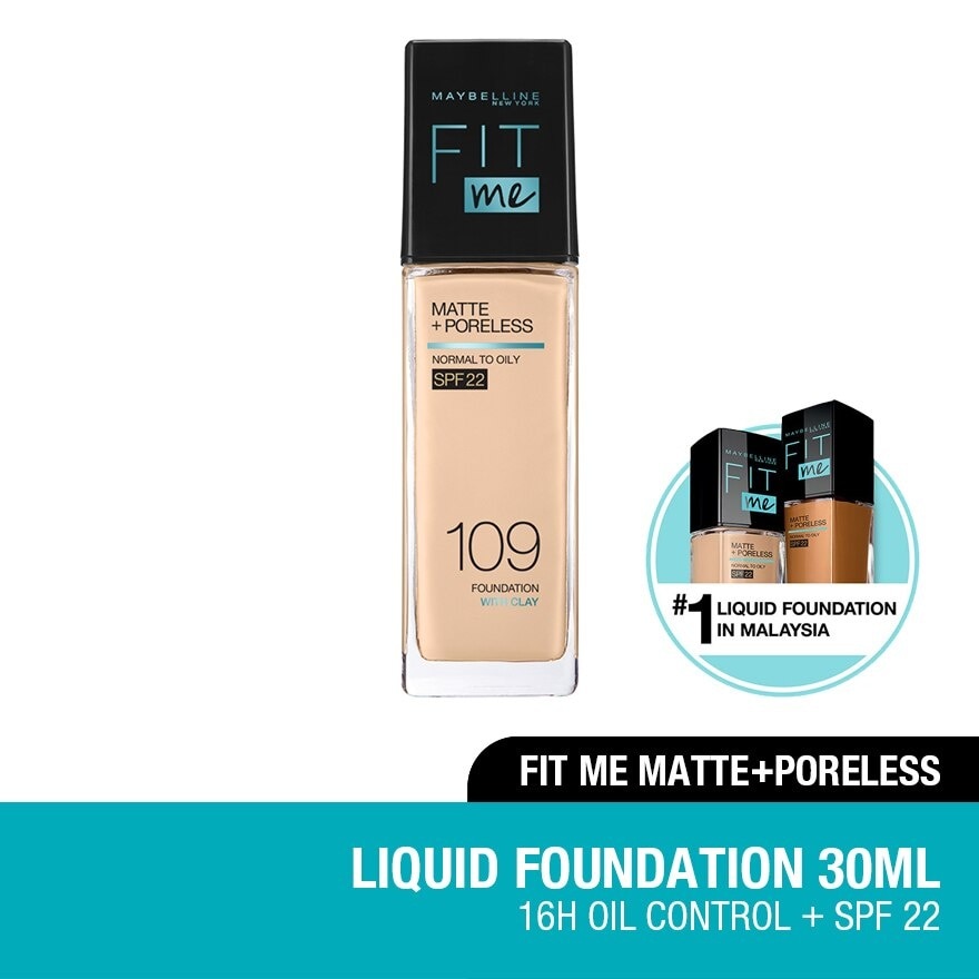 MAYBELLINE Fit Me Matt & Poreless Liquid Foundation 30ml