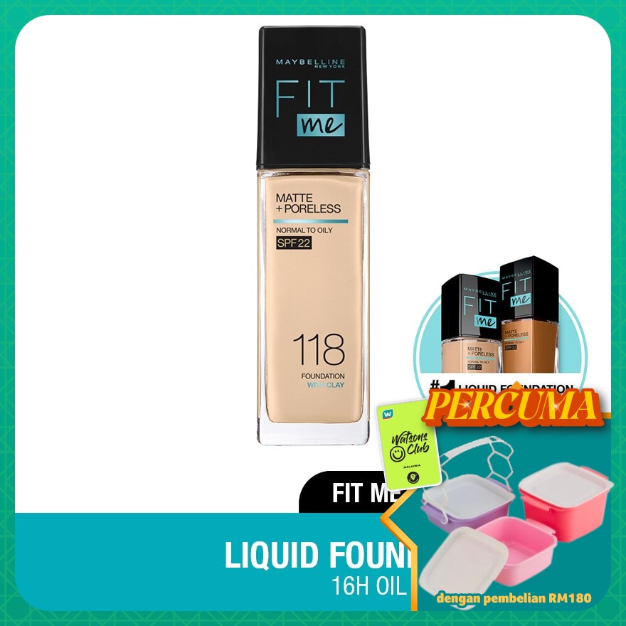 Fit Me Matte Liq Foundation SPF 118 Light Be