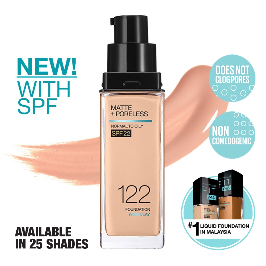 Fit Me Matte Liq Foundation SPF 122 Creamy Beige image