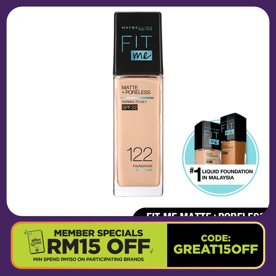 Fit Me Matte Liq Foundation SPF  122 Creamy Beige