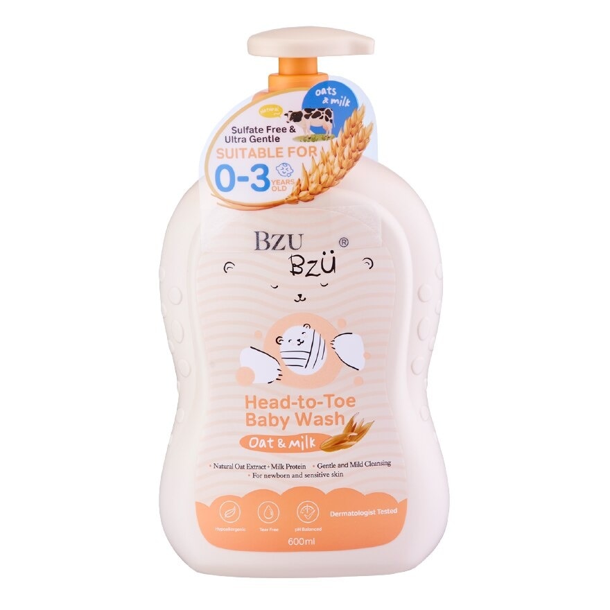 Oat & Milk Head-To-Toe Baby Wash 600ml