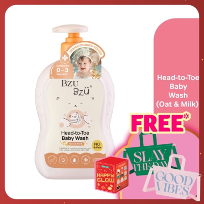 BZU BZU Oat & Milk Head-To-Toe Baby Wash 600ml