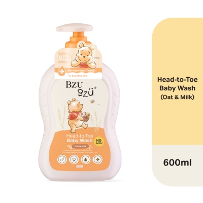 BZU BZU - Oat & Milk Head-To-Toe Baby Wash 600ml image