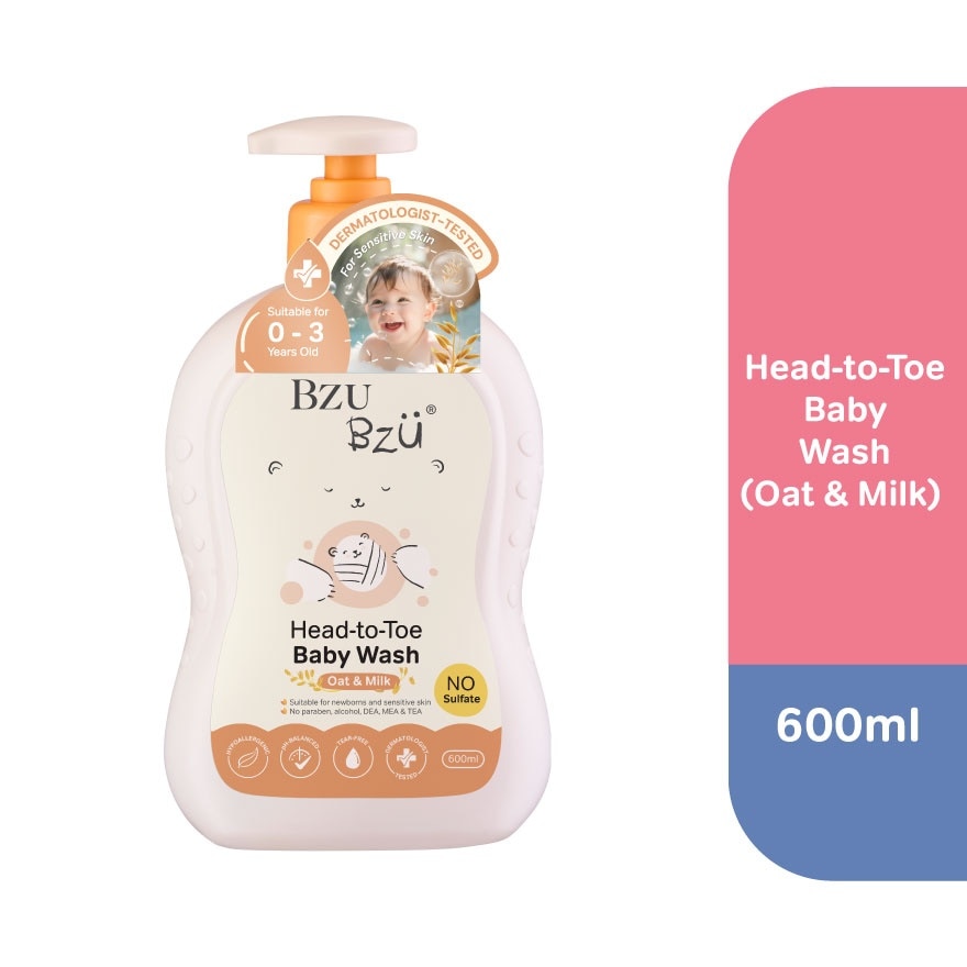 Oat & Milk Head-To-Toe Baby Wash 600ml