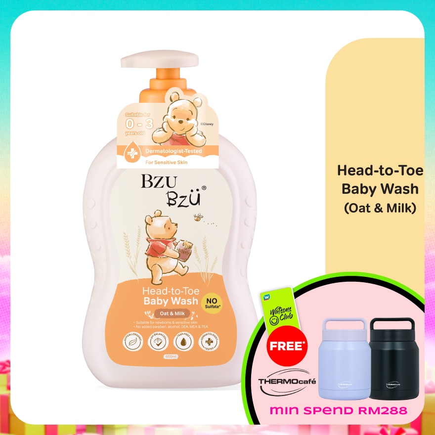 Oat & Milk Head-To-Toe Baby Wash 600ml