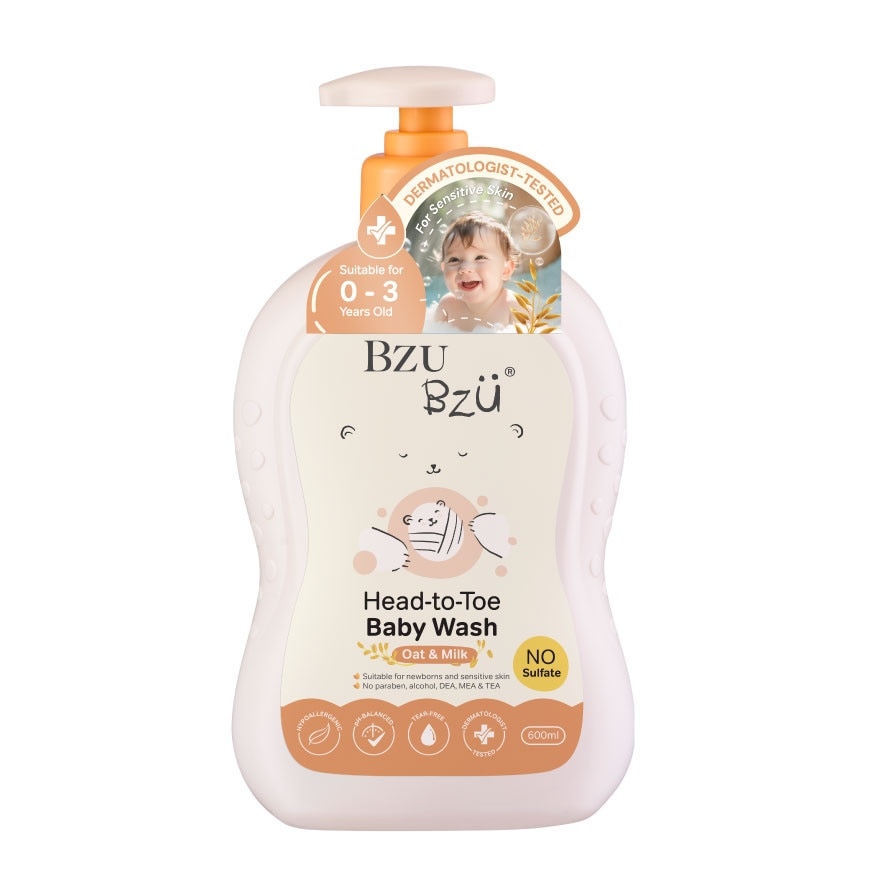 Oat & Milk Head-To-Toe Baby Wash 600ml