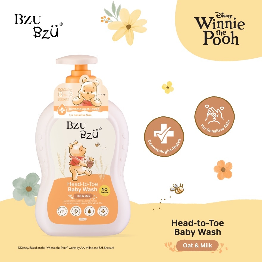 Oat & Milk Head-To-Toe Baby Wash 600ml