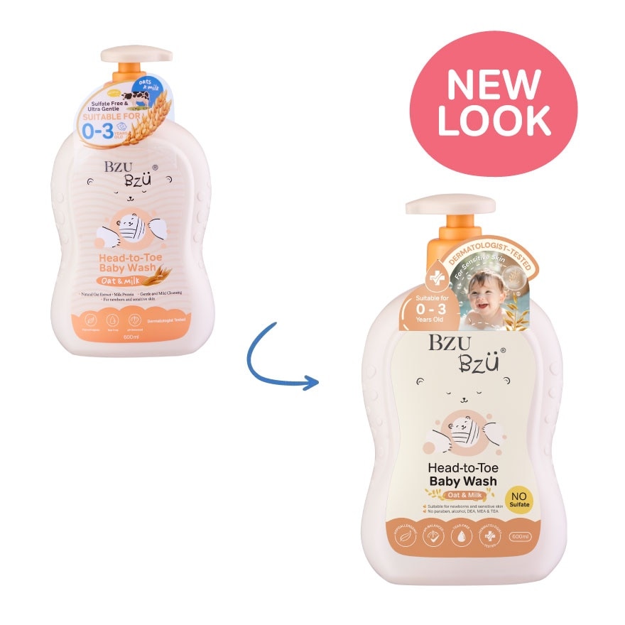 Oat & Milk Head-To-Toe Baby Wash 600ml