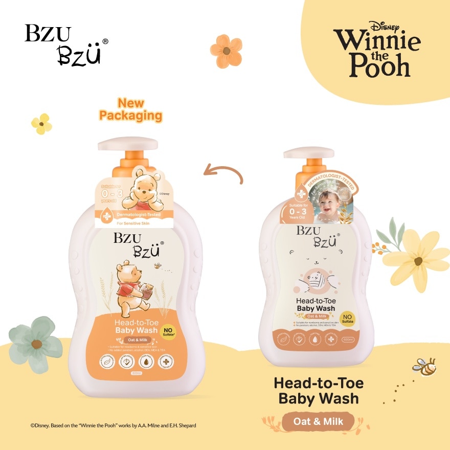 Oat & Milk Head-To-Toe Baby Wash 600ml