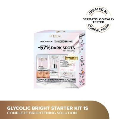 L'OREAL PARIS SKIN CARE Glycolic Bright 4 Piece Starter Kit 1S