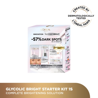 L'OREAL PARIS SKIN CARE Glycolic Bright 4 Piece Starter Kit 1S image