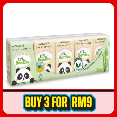 WATSONS - Forest-Friendly Bamboo Mini Hankies 3plyx10shtx10s