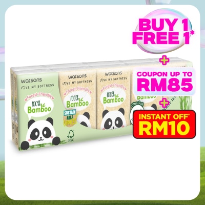 WATSONS Forest-Friendly Bamboo Mini Hankies 3plyx10shtx10s