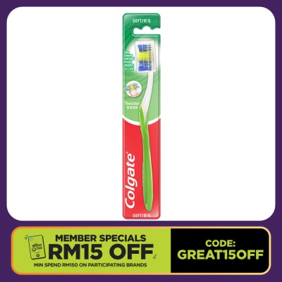 COLGATE Twister Toothbrush 1s (Soft)