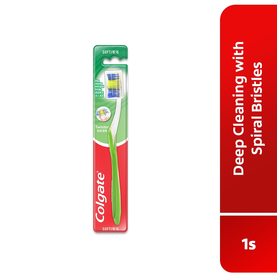 Colgate Twister Toothbrush 1s (Soft) image