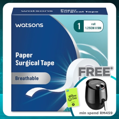 WATSONS Paper Surgical Tape 1 Roll (1.25cmx9m)