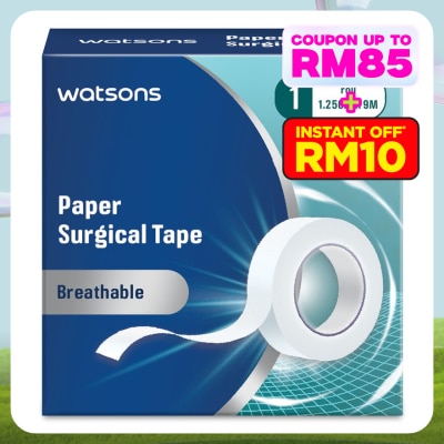 WATSONS Paper Surgical Tape 1 Roll (1.25cmx9m)