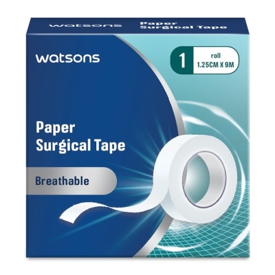 WATSONS Paper Surgical Tape 1 Roll (1.25cmx9m)