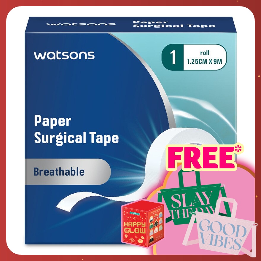 Paper Surgical Tape 1 Roll (1.25cmx9m)