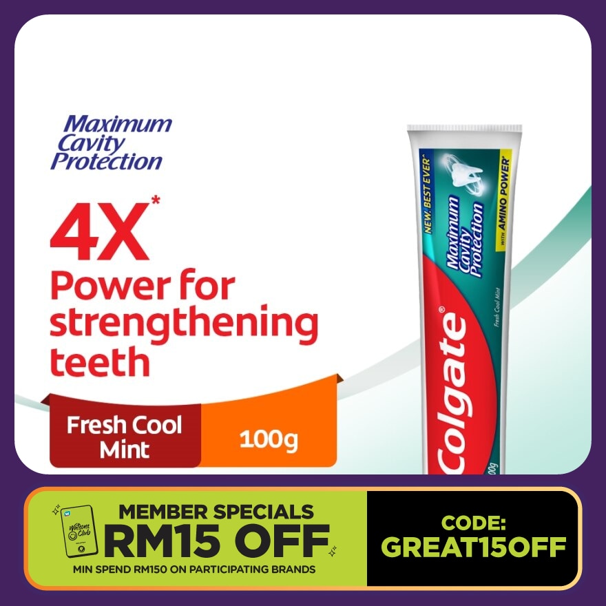 Colgate Max Cavity Protection Toothpaste - F.Cool Mint100g