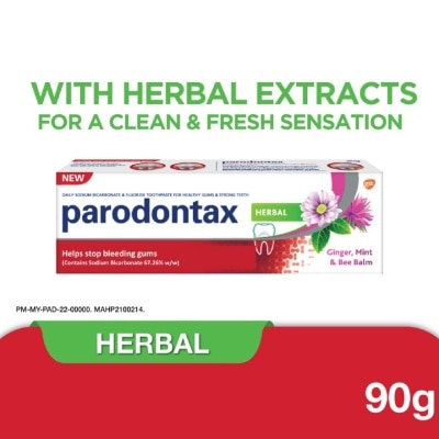 PARODONTAX Herbal Toothpaste Improve Gum Health 90G