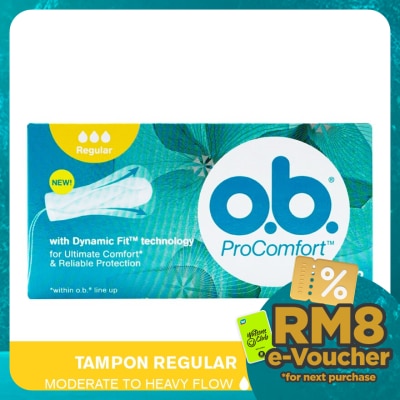 OB Pro Comfort Regular Tampon 32's