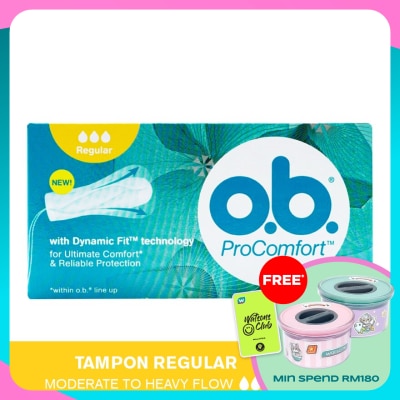 OB Pro Comfort Regular Tampon 32's