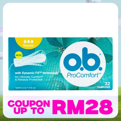 OB Pro Comfort Regular Tampon 32's
