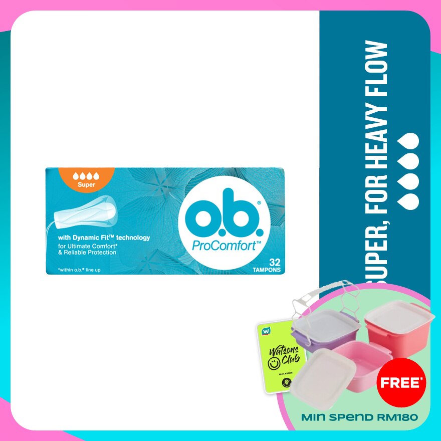 O.B. Pro Comfort Super Tampon 32s