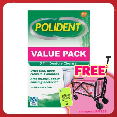 POLIDENT Daily Denture Cleanser 3Minute 72S