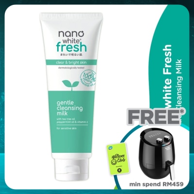 NANO WHITE Fresh Gentle Cleansing Milk Cleanser 100ml