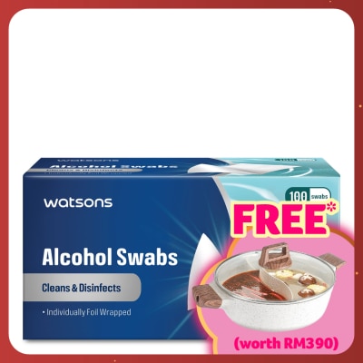WATSONS ALCOHOL SWAB 100S
