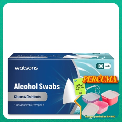 WATSONS - ALCOHOL SWAB 100S