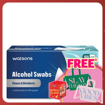 WATSONS ALCOHOL SWAB 100S