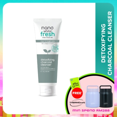 NANO WHITE - Fresh Detoxifying Charcoal Cleanser 100ml