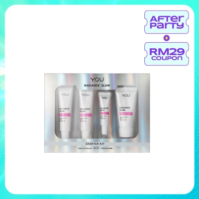 Y.O.U Radiance Glow Starter Kit 1S (30g Cleanser + 15g night gel + 15g day cream +5ml serum)