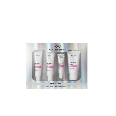 Y.O.U Radiance Glow Starter Kit 1S (30g Cleanser + 15g night gel + 15g day cream +5ml serum)