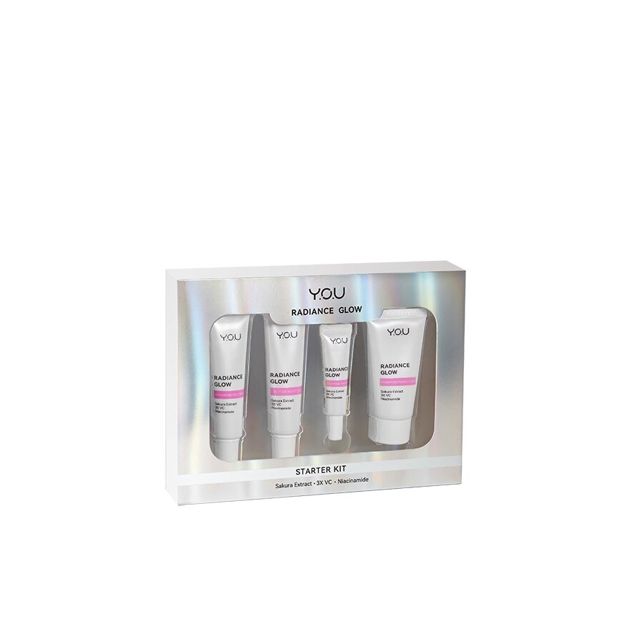 Radiance Glow Starter Kit 1S (30g Cleanser + 15g night gel + 15g day cream +5ml serum)