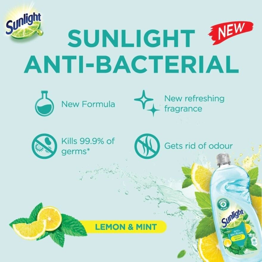 Sunlight Anti-Bacterial Dishwashing Liquid 800ml image