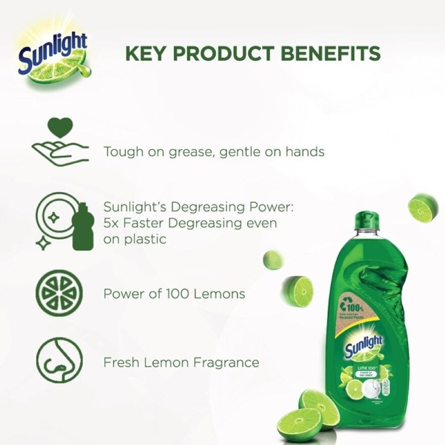 Sunlight Lime Dishwashing Liquid 800ML image