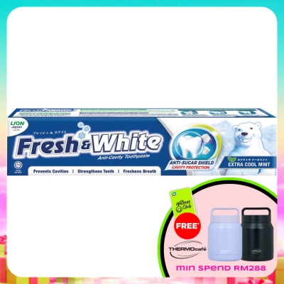 FRESH & WHITE - Toothpaste Extra Cool Mint 160g