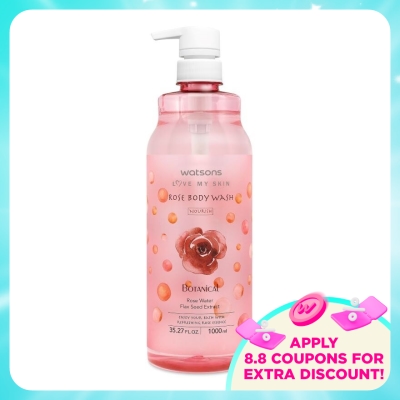 WATSONS - Botanical Body Wash Rose 1L