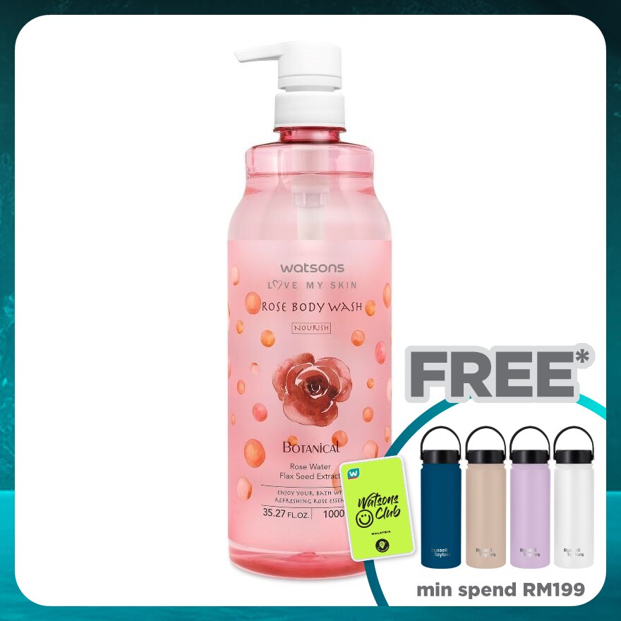 Botanical Body Wash Rose 1L