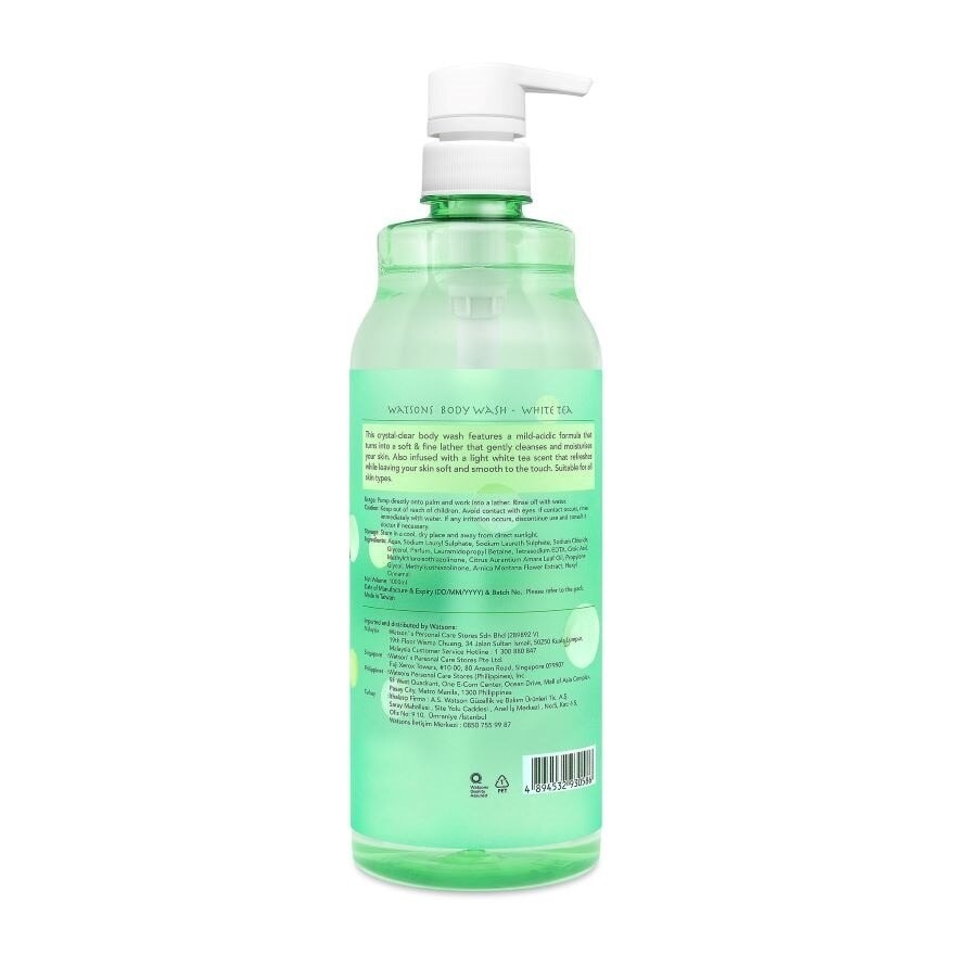 Botanical Body Wash White Tea 1L