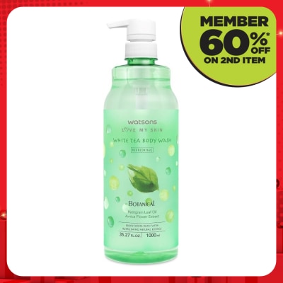 WATSONS Botanical Body Wash White Tea 1L